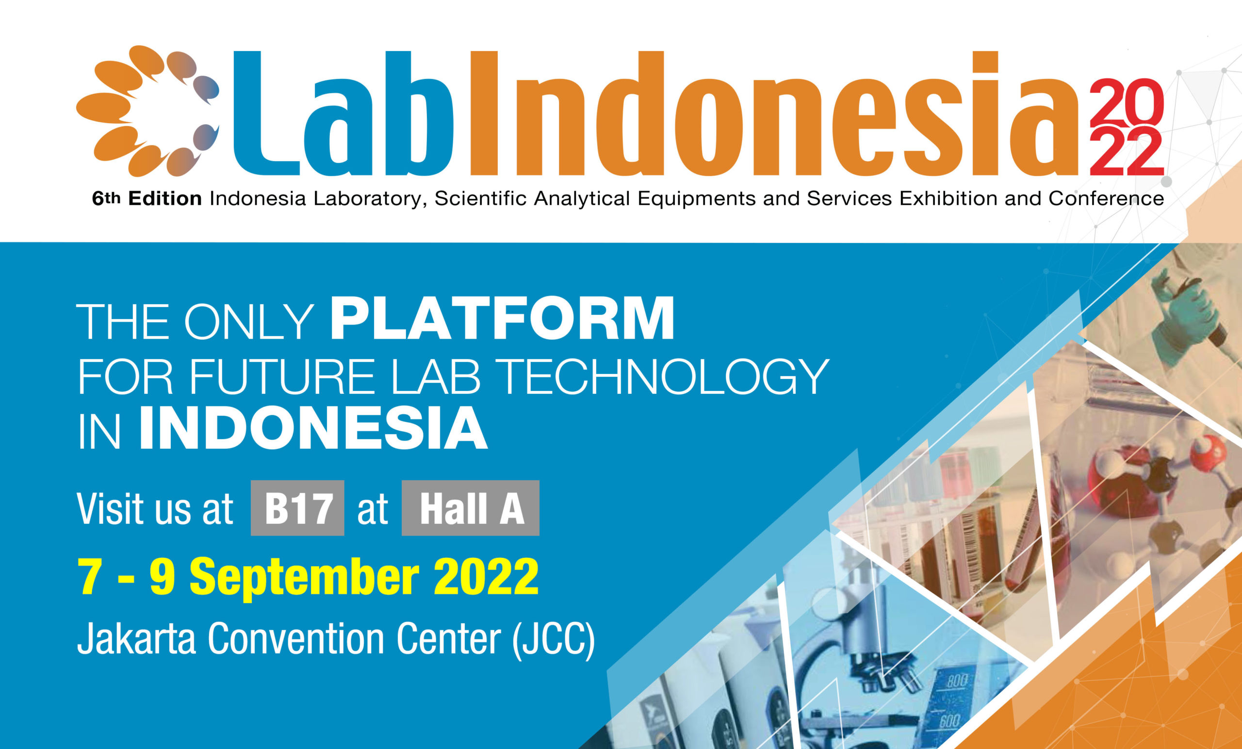 Lab Indonesia 2022 – Visit Our Booth – Area (Hall A) Booth No. B17