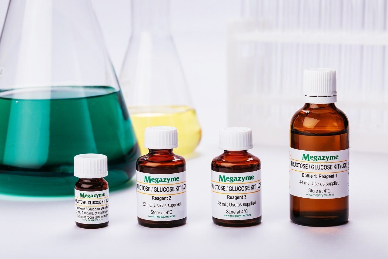 Megazyme K-FRGLQR: D-Fructose/D-Glucose Assay Kit (Liquid Ready)