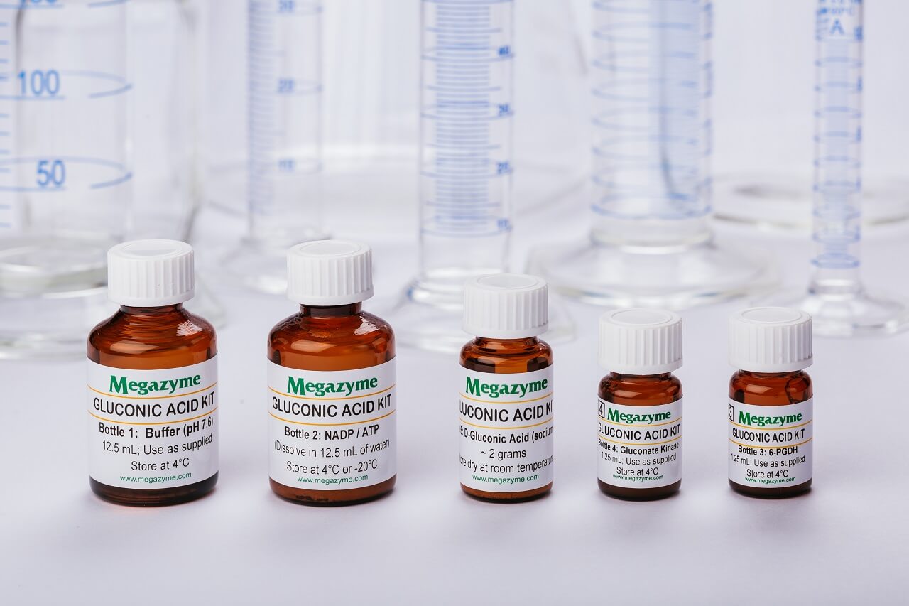 Megazyme K-GATE: D-Gluconic Acid/D-Glucono-δ-lactone Assay Kit
