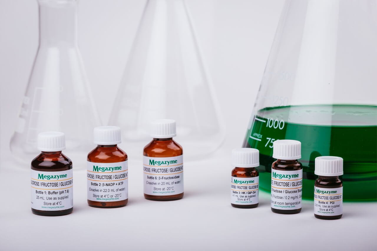 Megazyme K-SUFRG: Sucrose/D-Fructose/D-Glucose Assay Kit