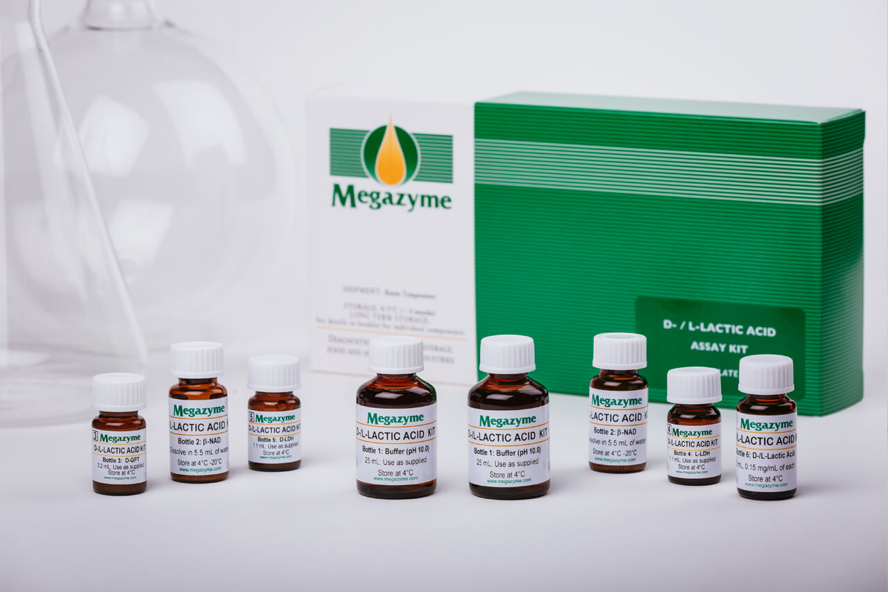 Megazyme K-DLATE: D-/L-Lactic Acid Rapid Assay Kit