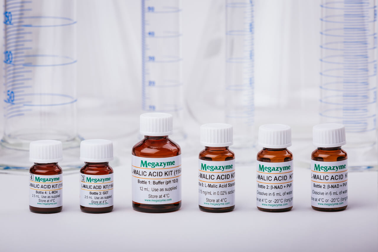 Megazyme K-LMAL-116A: L-Malic Acid Assay Kit (Manual Format)