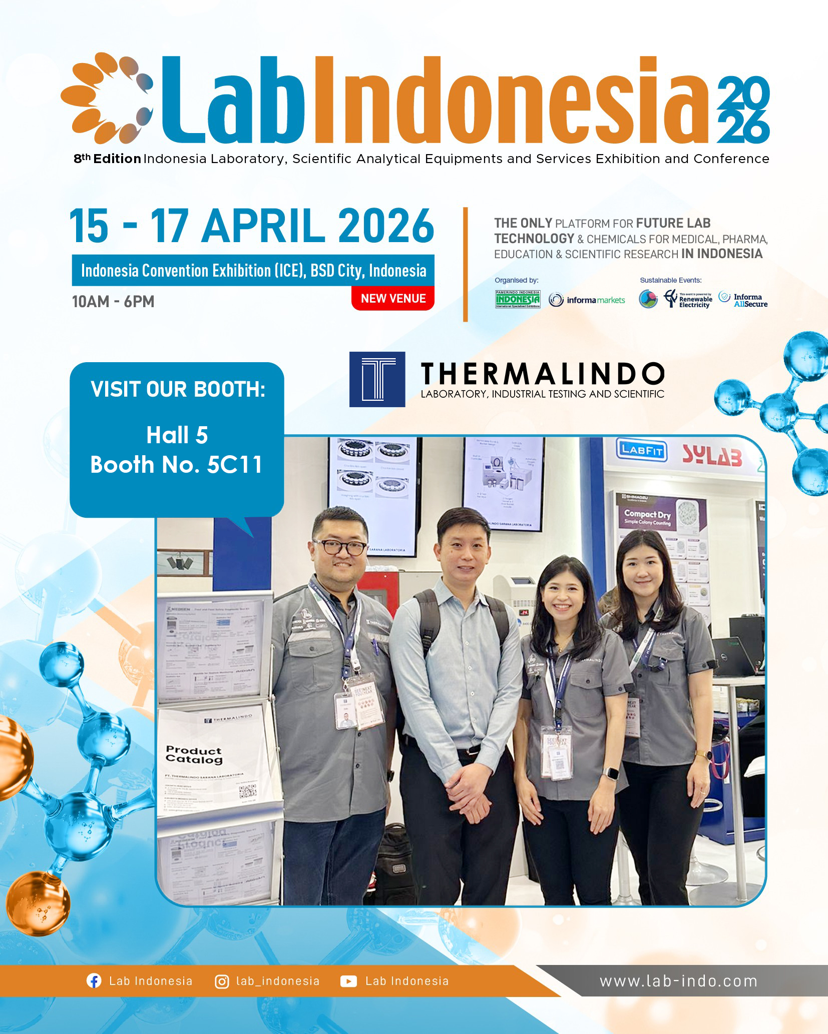Visit Our Booth! Lab Indonesia 2026 at Indonesia Convention Exhibition (ICE), BSD City